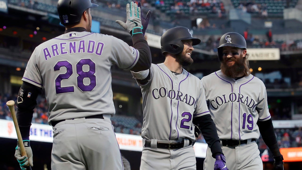 David Dahl's two-run homer carries Rockies past Giants 2-0